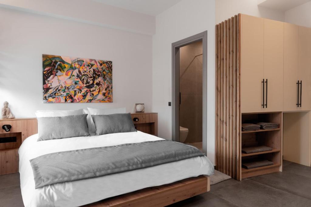 Bedroom με ξύλινο διαχωριστικό